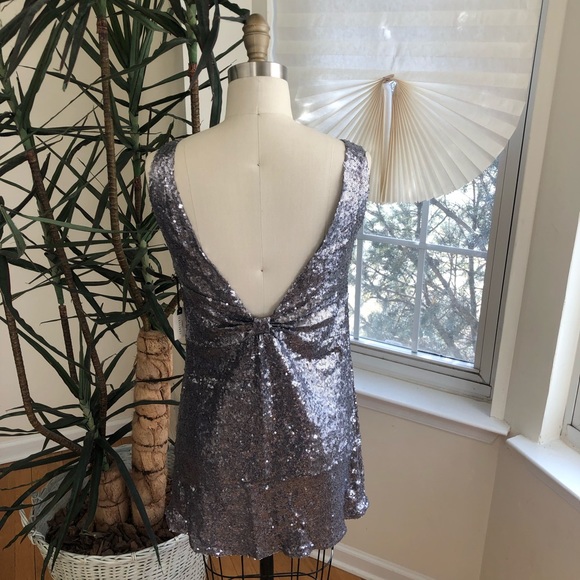 NYE Forever 21 Low Back Sequin Mini Dress - Picture 4 of 6